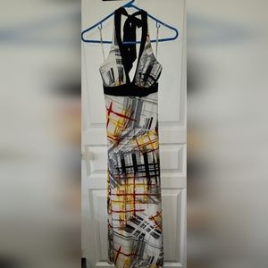 Maxi halter dress.